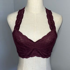 Free People ‘Galloon’ Bralette in Red Wine